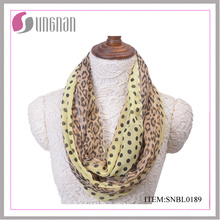 2016 Fashion Leopard Pattern Sexy Women Infinity Scarf (SNBL0189)